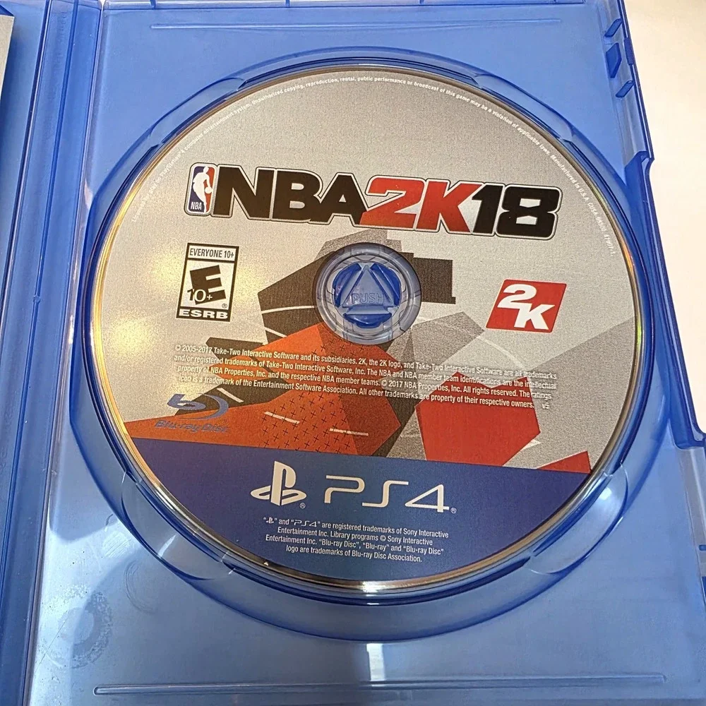 NBA 2K18 PS4, Kyrie Irving Rated E10+, #1 Rated Basketball Game Tested CIB